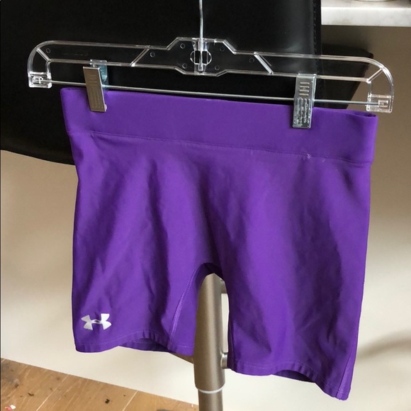 Under Armour Shorts Under Amour Purple Volleyball Spandex Poshmark